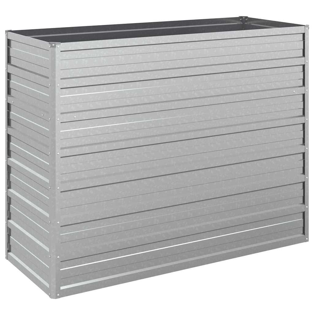 GARTEN-HOCHBEET 100x40x77 cm Verzinkter Stahl Silber - Silberfarben, Metall (100/77/40cm)