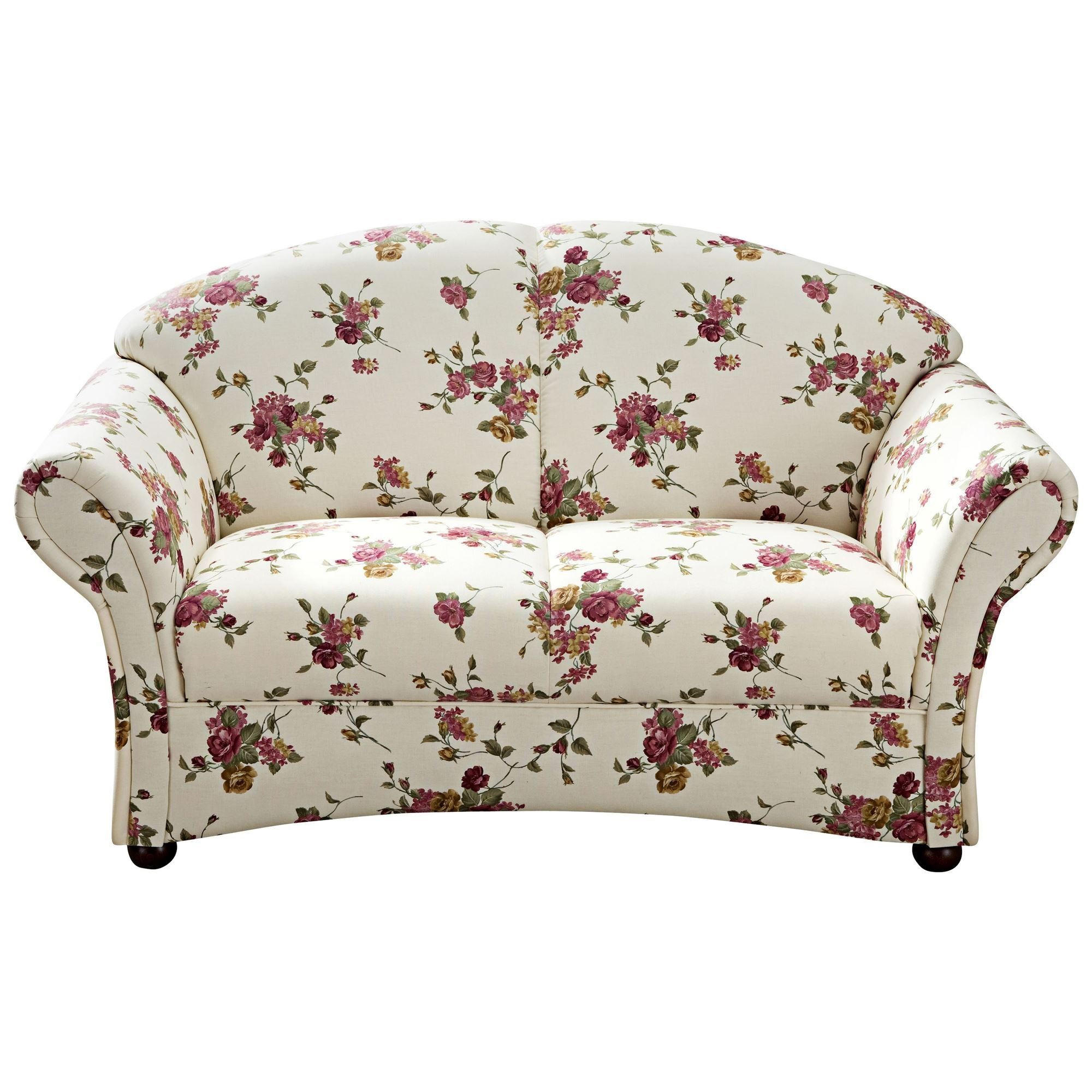 SOFA 2-Sitzer Kama Bezug Flachgewebe Buche nussbaum dunkel / beige - Weiß, Kunststoff (151/85/81cm) - 58aufmkessel