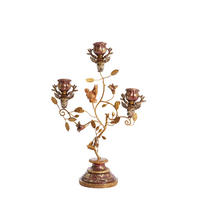 KERZENHALTER Soryn Rot 29.5/12.5/44 cm - Rot, Metall (12.5/44/29.5cm) - Light & Living