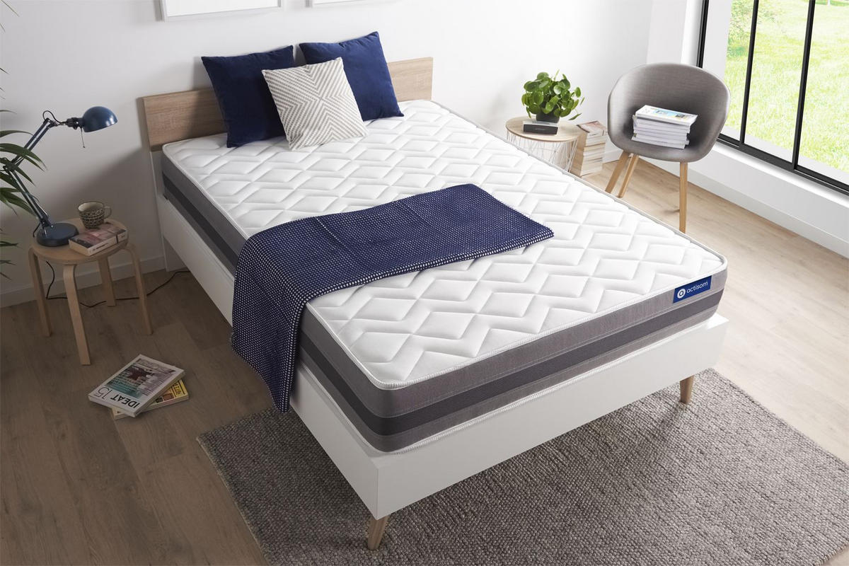 MATRATZE Actilatex relax Latex und Memory-Schaum 150 x 190 cm h2 - Weiß, Textil (150/190cm) - ACTISOM