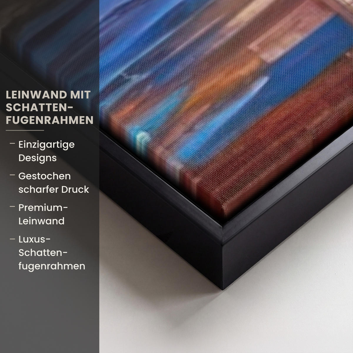 LEINWAND Bilder mit Rahmen - Landschaft - Wald - Farben - Natur - 80x120 - Multicolor, Textil (80/120cm) - MuchoWow