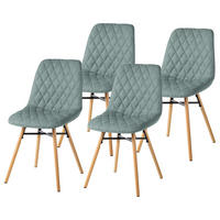 POLSTERSTUHL - Buchefarben/Mintgrün, Holz/Textil (46/85/57cm) - home24