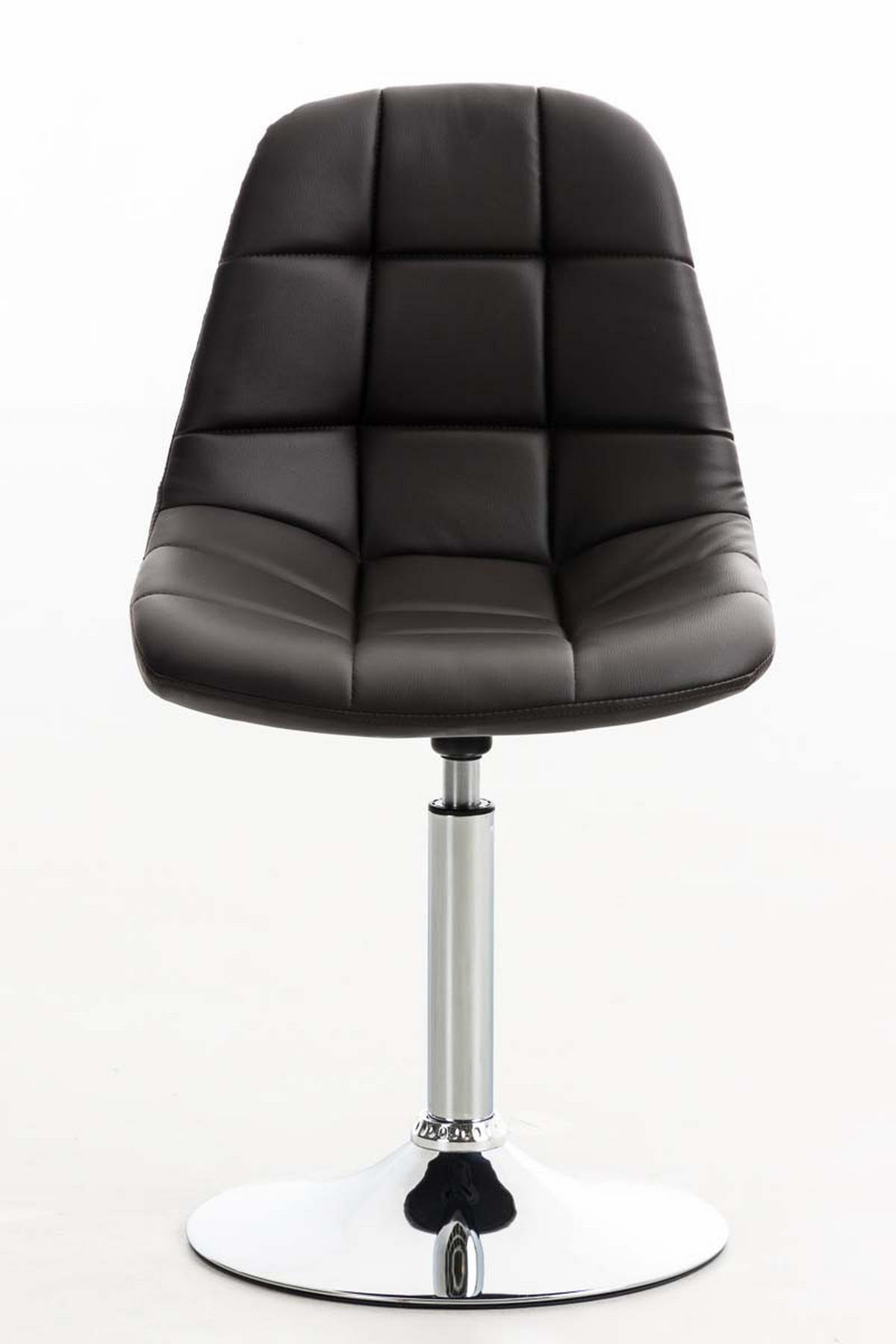 DREHSTUHL Lederlook braun - Braun, Textil/Metall (48/84/52cm) - CLP