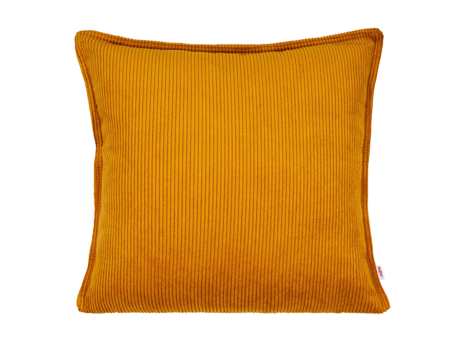 KISSENHÜLLE HYggelig No.1 kurkuma-gelb Cord-Samt 50/50 cm - Gelb, Textil (50/50cm) - beties Heimtextil