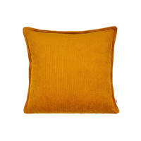 KISSENHÜLLE HYggelig No.1 kurkuma-gelb Cord-Samt 50/50 cm - Gelb, Textil (50/50cm) - beties Heimtextil
