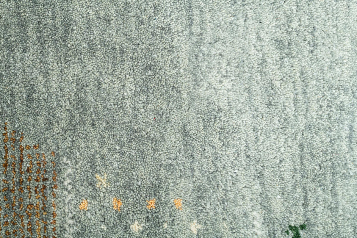 HANDKNÜPFTEPPICH Denver 190x190 cm - Grau, Textil (190/190cm) - THEKO