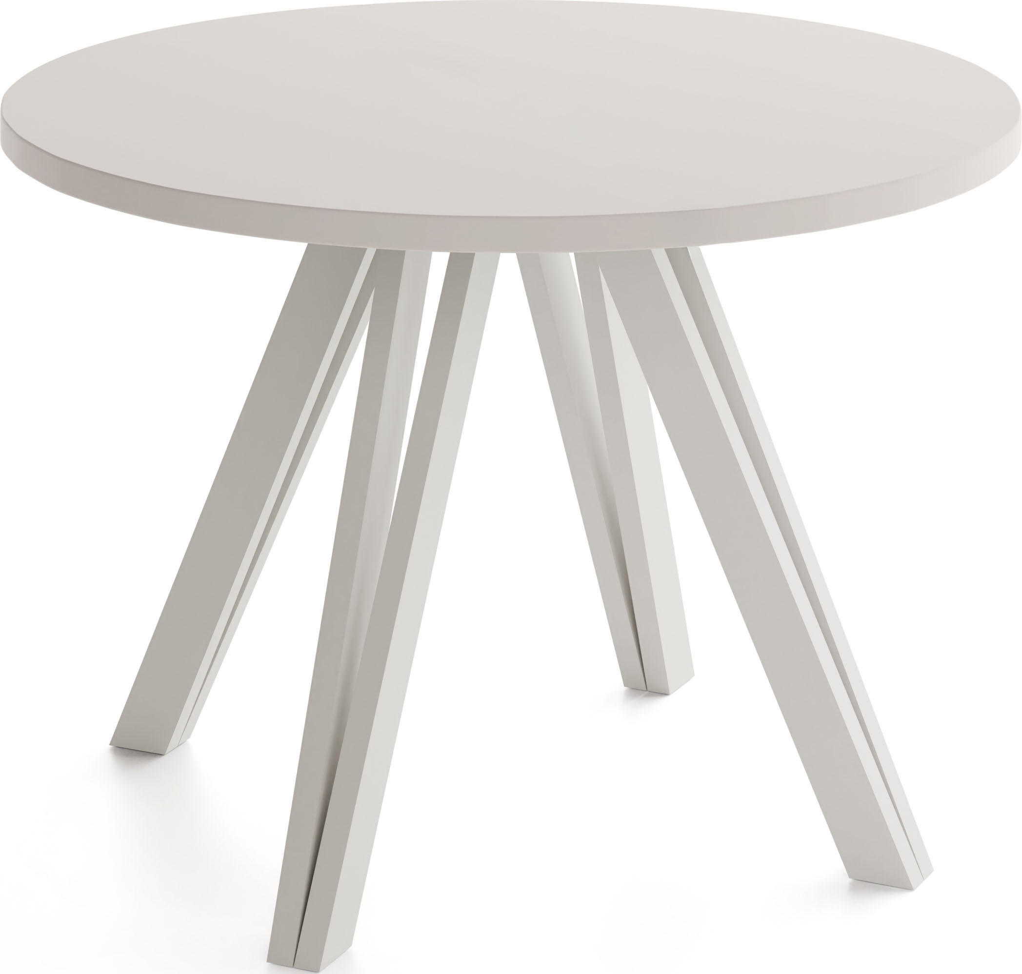 ESSTISCH Ravero runder ausziehbarer, Kaschmir 100/100/77 cm - Kaschmir, Holz/Holzwerkstoff (100/100/77cm) - WFL GROUP