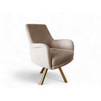 SESSEL Valerie In Elisa Velvet - Beige, Holzwerkstoff/Textil (74/100/92cm) - Fun Möbel