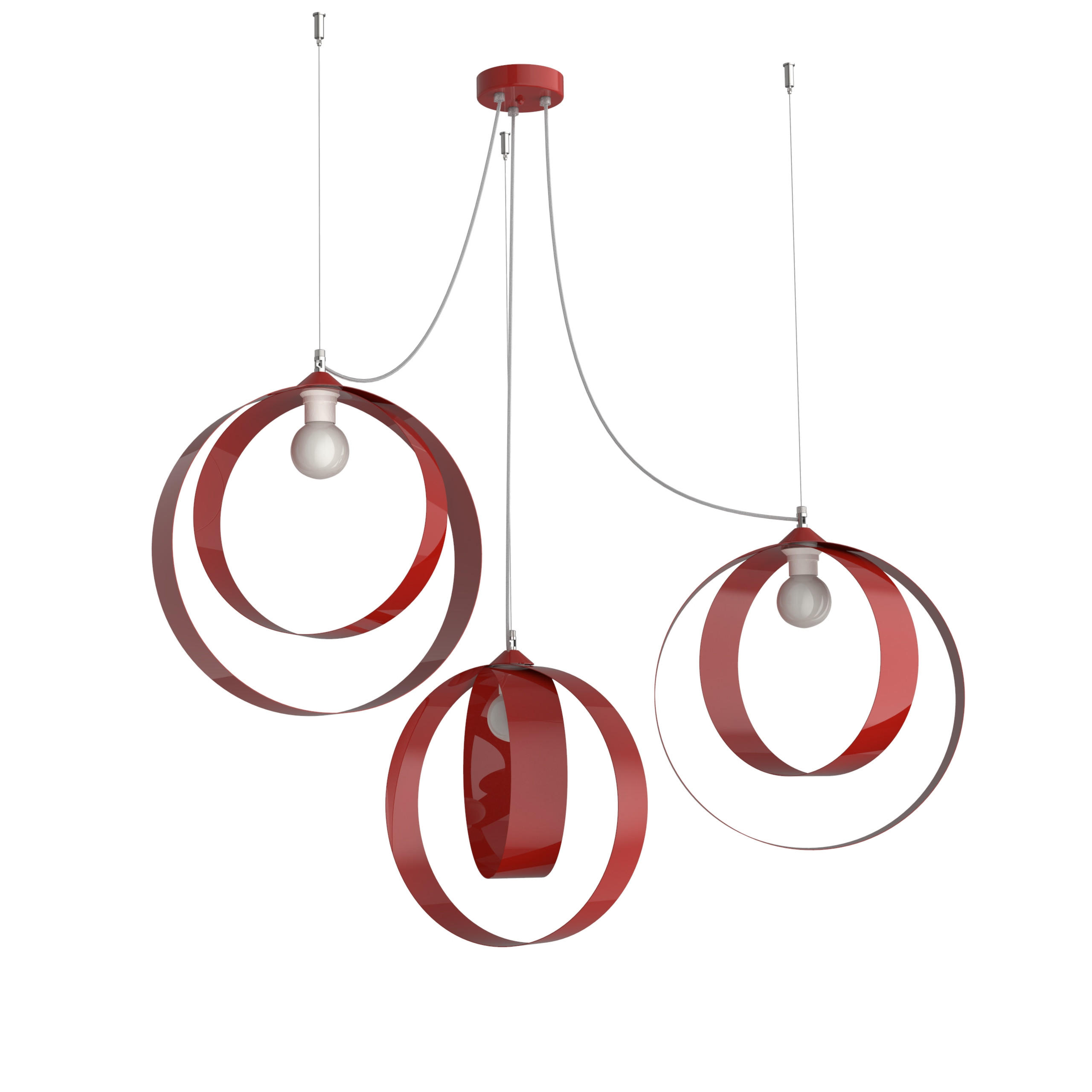 Lumicom Hängeleuchte Rot 40x120x40 cm
