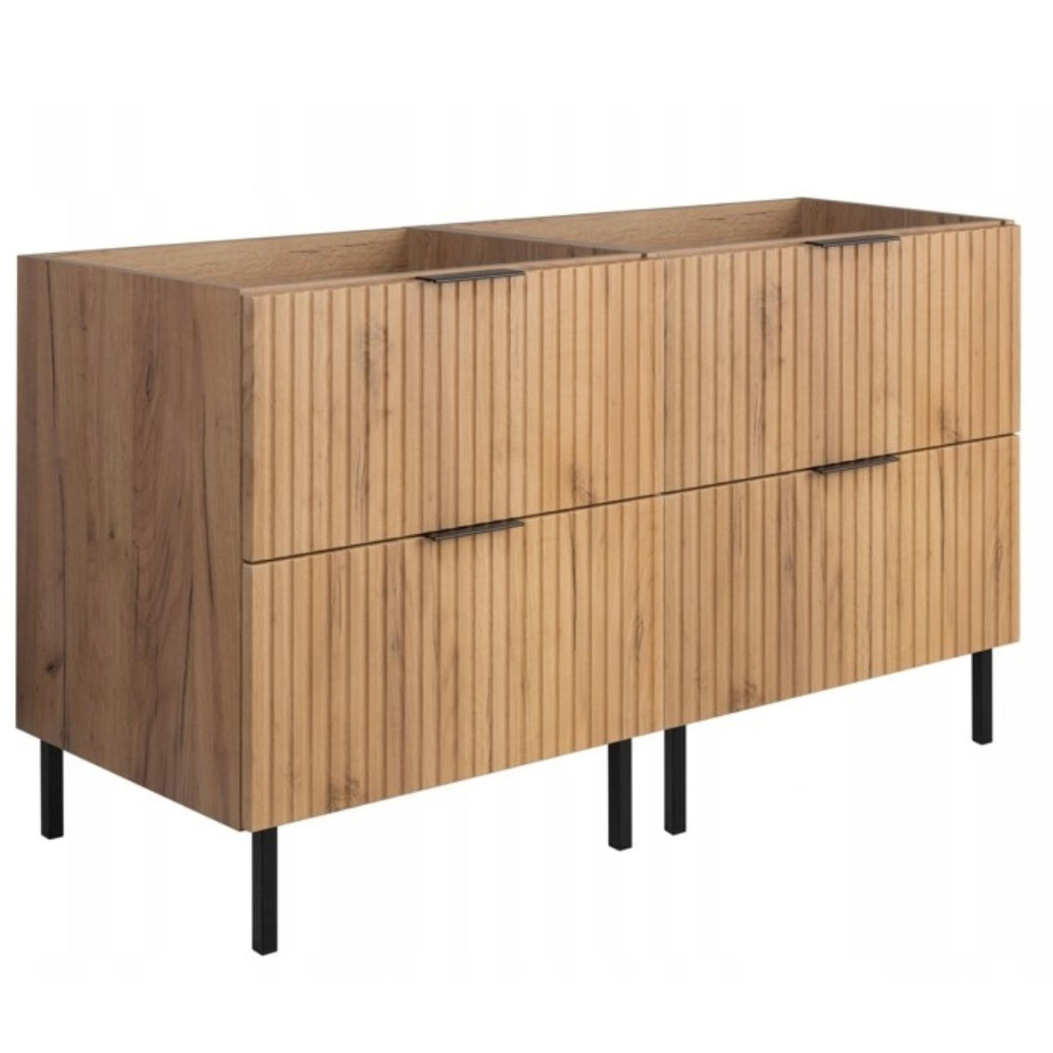 WASCHBECKUNTERSCHRANK FLOW Eiche Craft 120/57/46 cm - Eichefarben, Holzwerkstoff (120/57/46cm) - Rodan