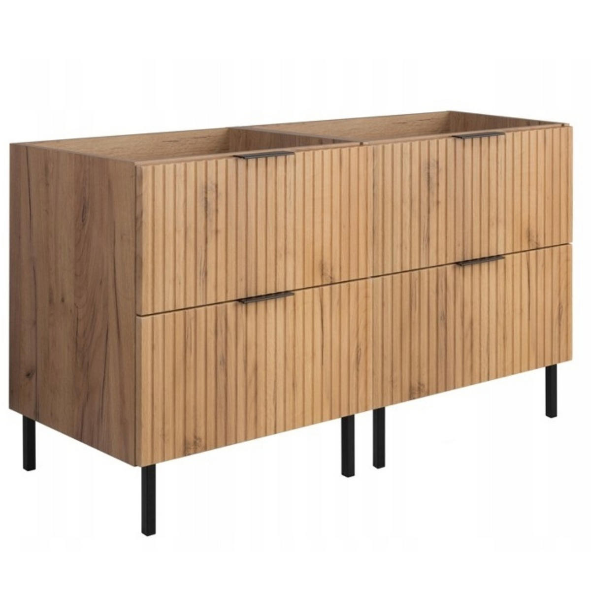 WASCHBECKUNTERSCHRANK FLOW Eiche Craft 120/57/46 cm - Eichefarben, Holzwerkstoff (120/57/46cm) - Rodan