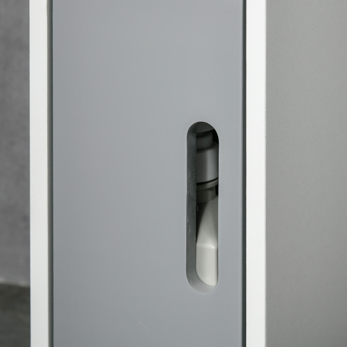 HOCHSCHRANK DE-12432 15/17/120 cm Grau - Grau, Holzwerkstoff (17/120/15cm) - ComfortXL