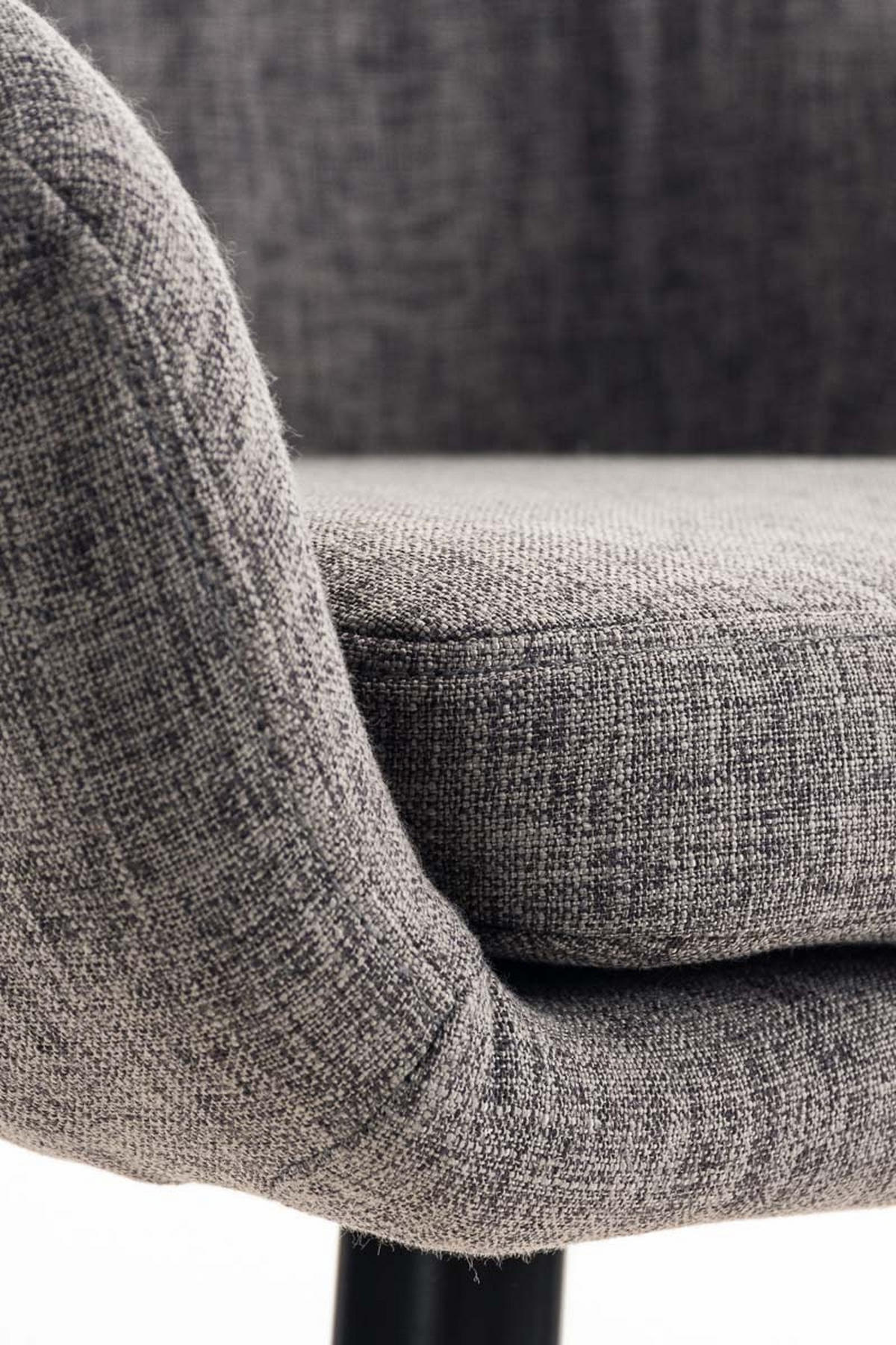 BARHOCKER Grande, Gestell Holz, Stoff Hellgrau - Braun/Grau, Holz/Textil (55/99/46cm) - TPFLiving