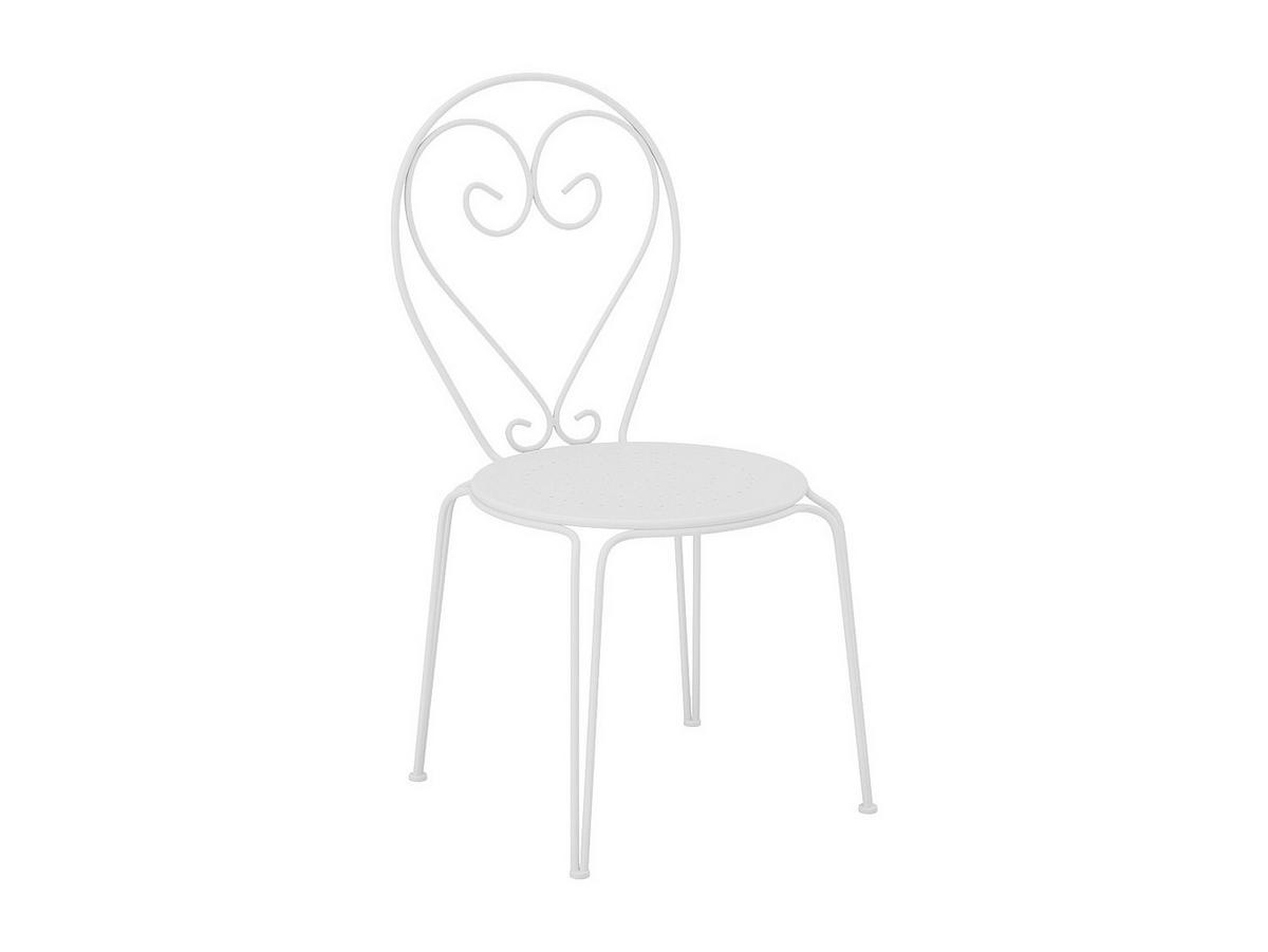 GARTENESSGRUPPE im Set - 4 -Sitzer - Metall - weiß - GUERMANTES - Weiß, Metall - Vente-Unique