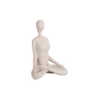 BILD Statue Open Lotus Grau 15/11/21 cm - Grau, Kunststoff (11/21/15cm) - Present Time