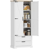 HIGHBOARD DE-11311 2 Türen Weiß - Weiß, Holzwerkstoff (40/180/76cm) - ComfortXL