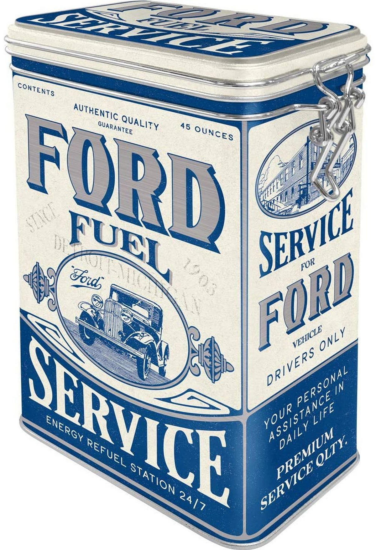 AROMADOSE Ford Fuel Service - Multicolor, Metall (11/17.5/7.5cm) - Nostalgic-Art