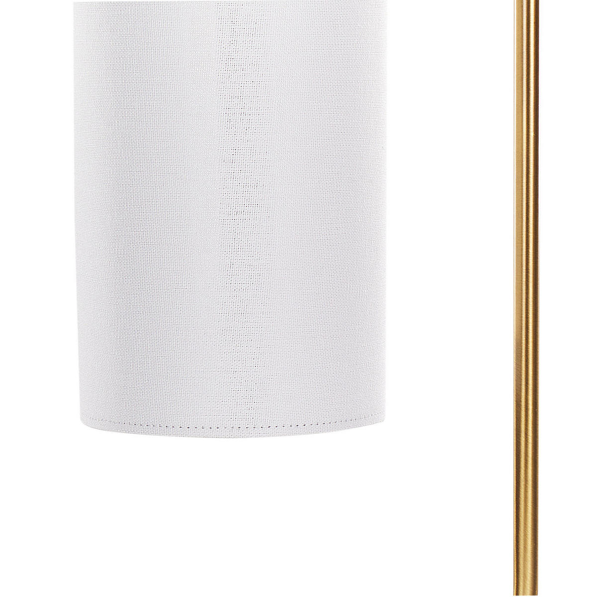 TISCHLEUCHTE Kupfer/Weiß Liberia - Weiß/Kupferfarben, Metall (21/16/46cm) - Beliani