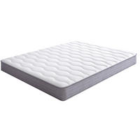 MATRATZE 140 x 200 cm aus Stoff und Metall, Weiß - Weiß, Textil (140/200cm) - OKMYHOME