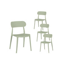 GARTENSTUHL Moira Grün 47 cm x 80 cm 4er-Set - Grün, Kunststoff (47/80/51cm) - Klast Home