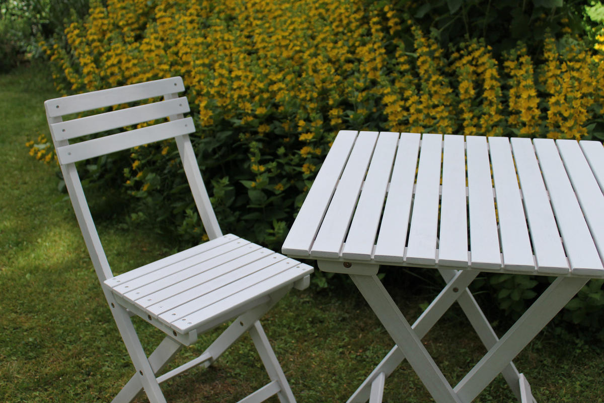 KLAPPSTUHL 2er Set Bistrostuhl weiß - Weiß, Holz (38/82/52cm) - Sedex