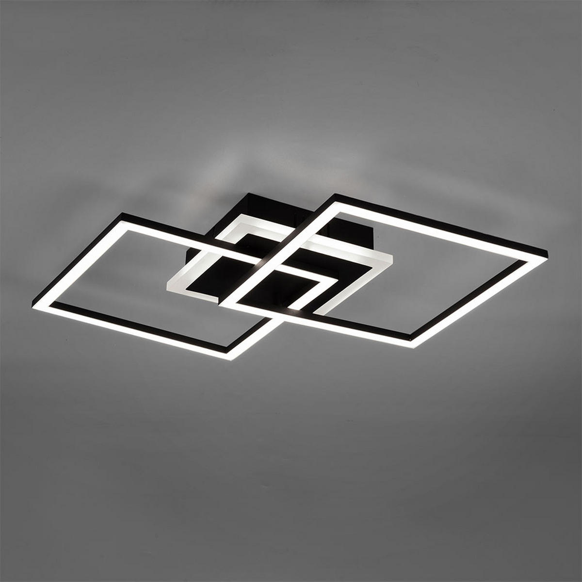 LED DECKENLEUCHTE Venida Metall Schwarz - Schwarz, Metall (57/35/7cm)