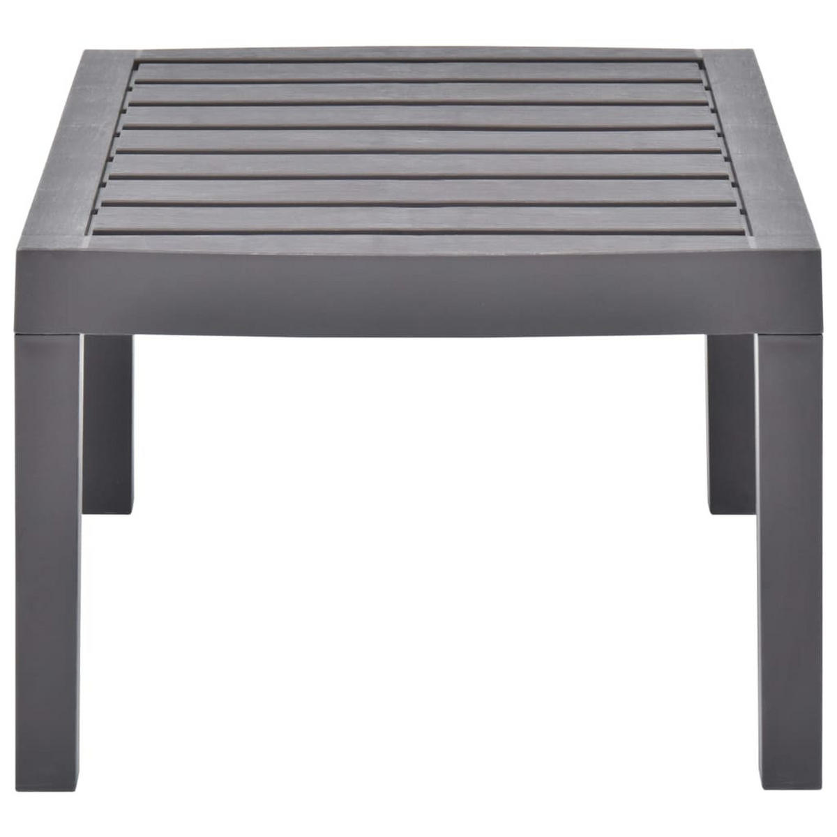GARTENTISCH Mokka 78/55/38 Cm Kunststoff - Grau, Kunststoff (78/55/38cm) - vidaXL