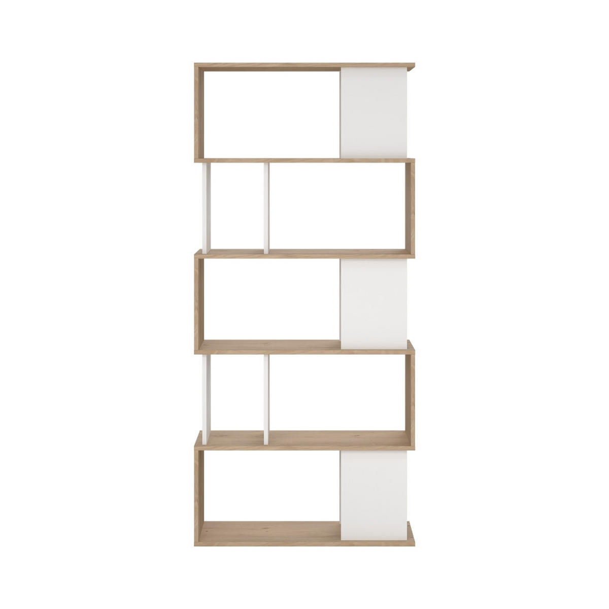 REGAL, Maze, Nussbaum, Holzwerkstoff, 80 x 30 x 174 cm - Nussbaumfarben, Holzwerkstoff (80/174/30cm) - ebuy24