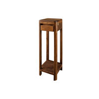 BEISTELLTISCH Sheesham 30x30x90 walnuss gewachst TORONTO #213 - Walnussfarben, Holzwerkstoff (30/30/90cm)