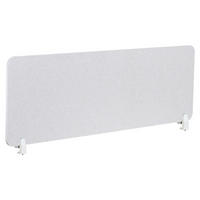 SCHREIBTISCHTRENNWAND Cremeweiß 160x1x50 Split - Creme, Kunststoff (1/160/50cm) - Beliani