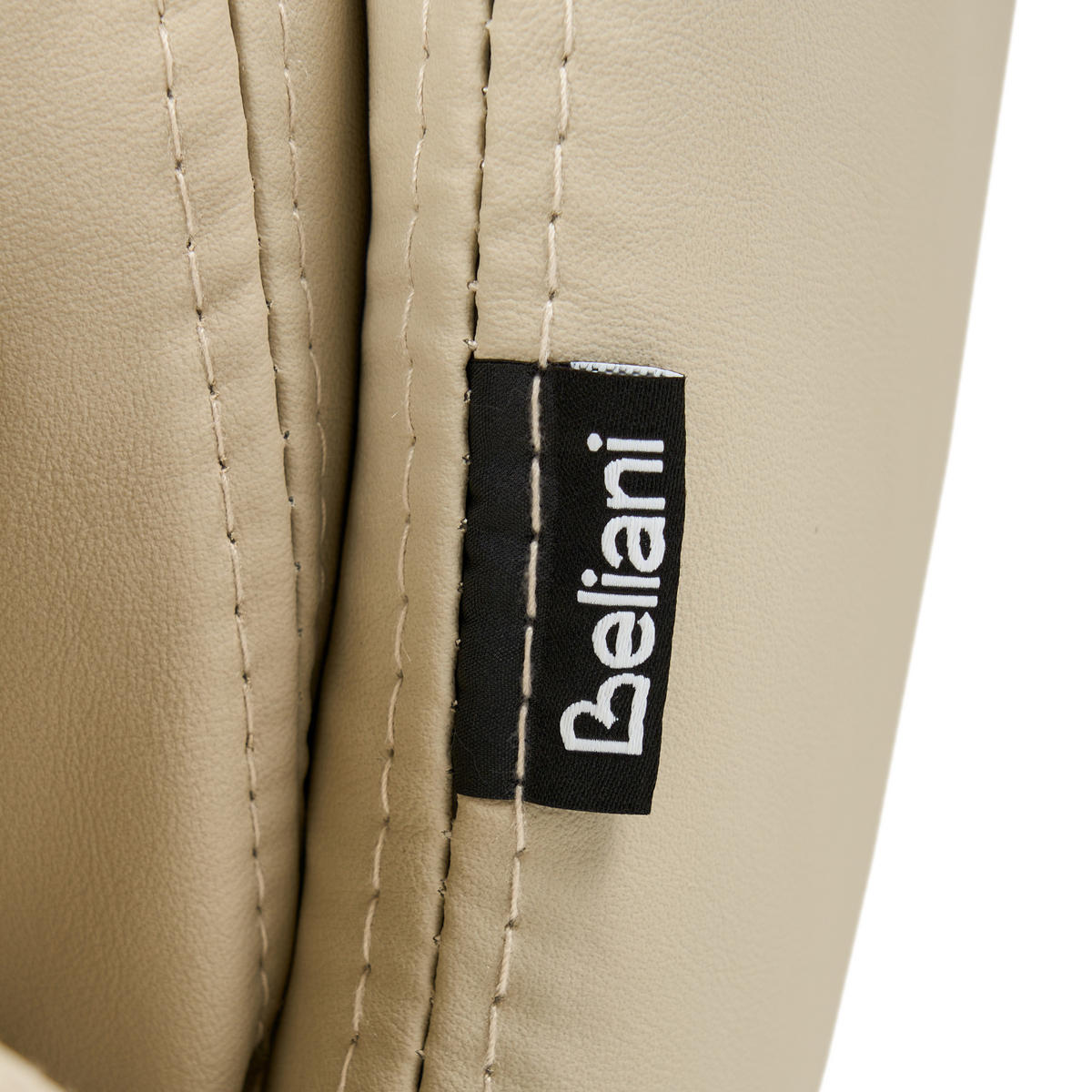 DREHSESSEL Kunstleder Beige Nolvik - Beige, Textil/Metall (82/82/85cm) - Beliani