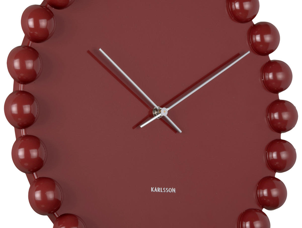 WANDUHR Cadiz Dotty - Rot - Rot, Metall (40/40/4.5cm) - Karlsson