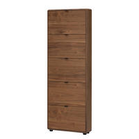 FURNIERTER SCHUHKIPPER - Walnussfarben, Holzwerkstoff/Kunststoff (64/181/17cm) - home24