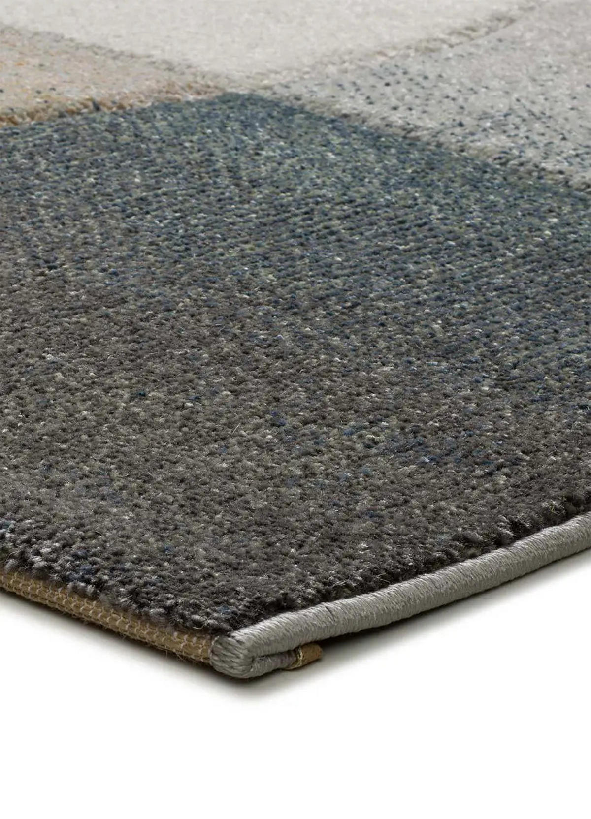 KURZFLORTEPPICH Grau / Blau Badet 160/230 cm - Blau/Grau, Naturmaterialien/Textil (160/230cm) - Atticgo