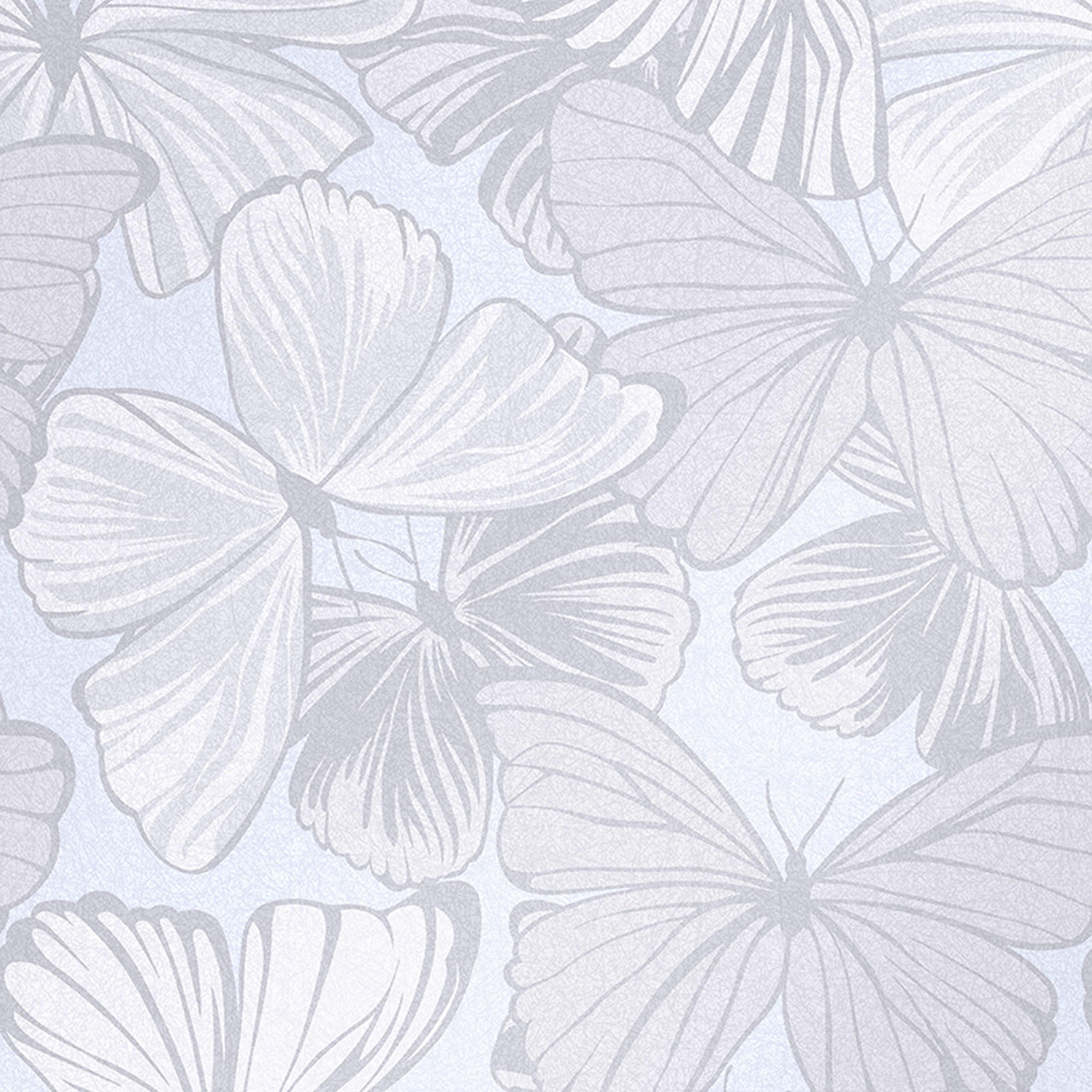 VLIESTAPETE Schmetterlingsgarten Zuckergrau | Soft Grey | Schmetterlinge | 10mx52cm - Grau, Papier/Kunststoff (52/1000cm) - Graham & Brown