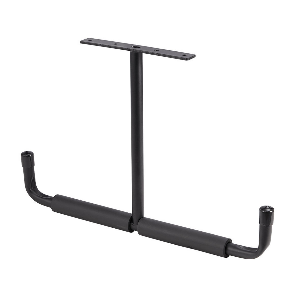 DECKENHAKEN 2 Stück T-förmige in Schwarz Vielseitig einsetzbar Belastbarkeit 43,5 x 29 cm - Schwarz, Metall (29/1/43.5cm) - Livingandhome