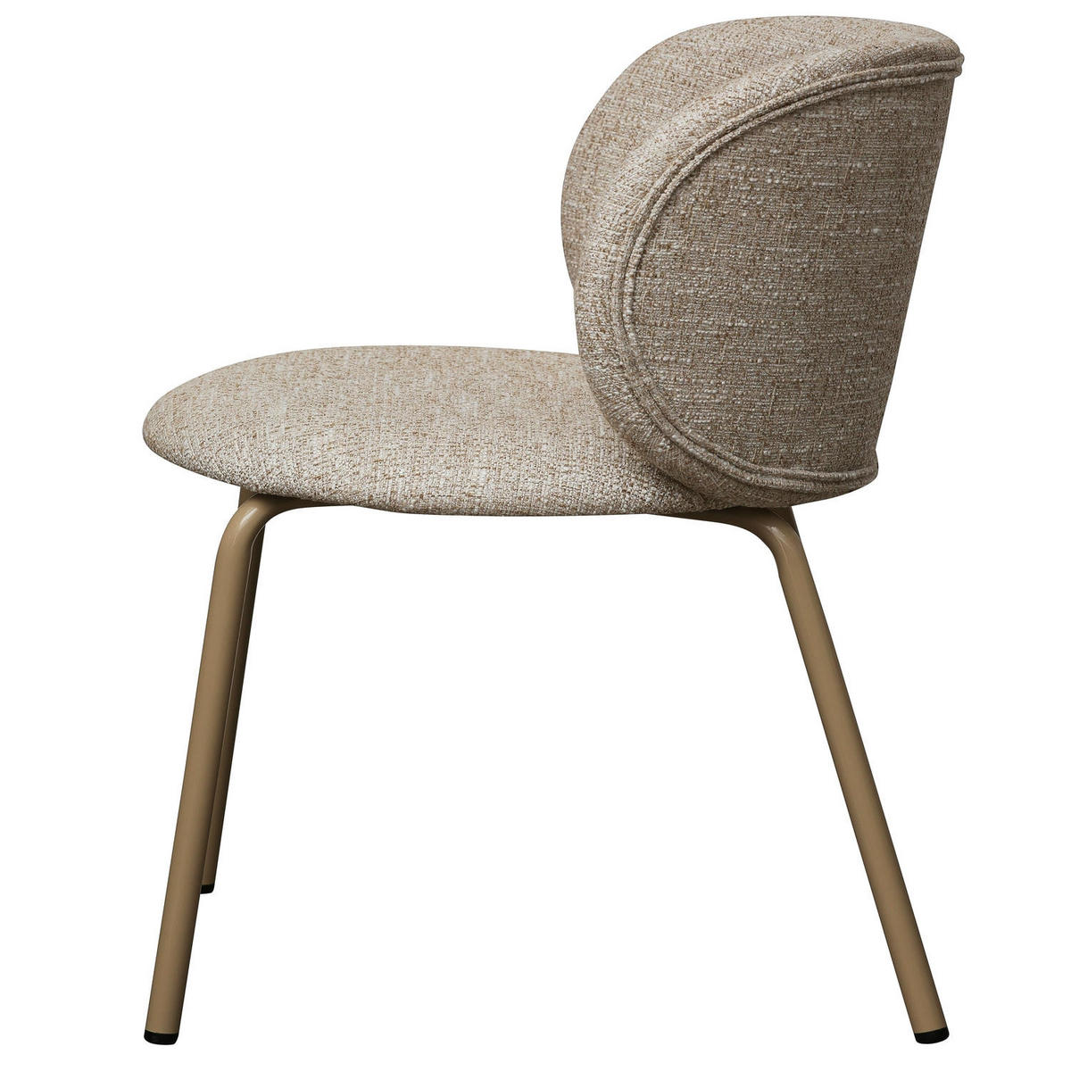 STUHL-SET 6 Stück in Teddystoff Beige - Beige, Textil/Metall (57/73/58cm) - Furnhouse