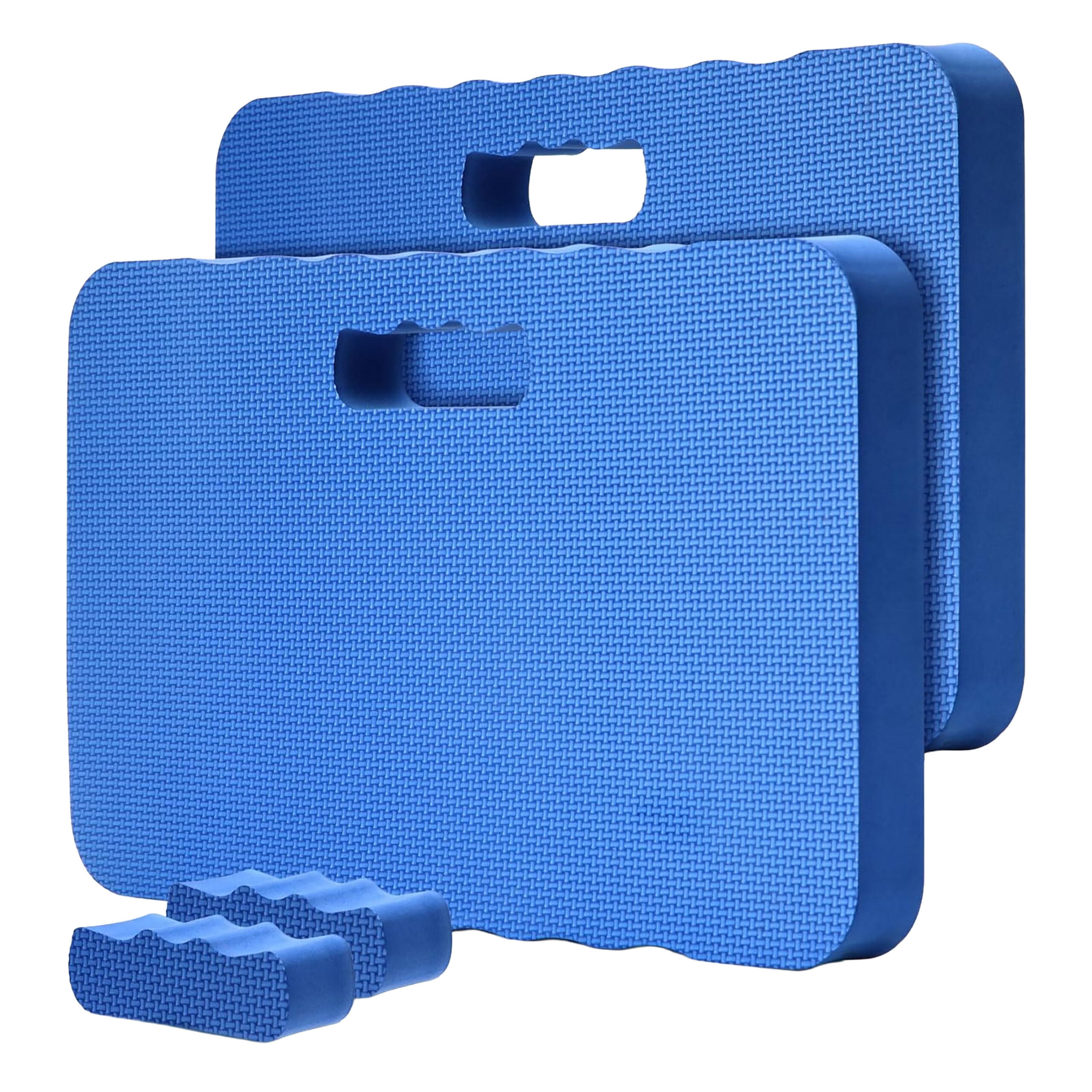 2XKNIEKISSEN - Blau, Textil (46/28cm) - Relaxdays