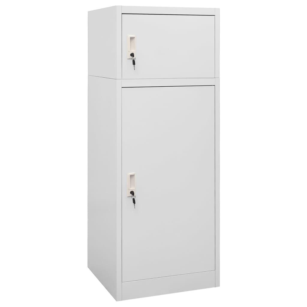 vidaXL Sattelschrank Hellgrau 53x140x53 cm