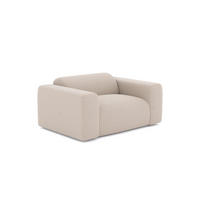 SESSEL Rastergewebe Beige 130cm - Beige, Textil (130/67/97cm) - Sia Home