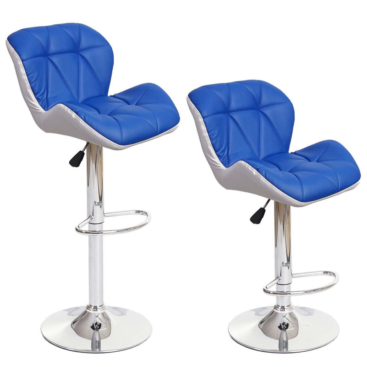 BARHOCKER Blau 2er-Set - Blau, Textil (44/106/49cm) - MCW