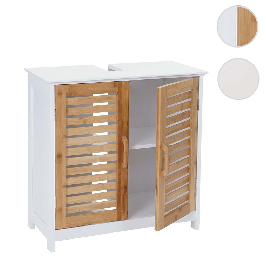 Thumbnail - MCW Waschbeckenunterschrank, Braun, Holz, 60x60x30 cm, Badezimmer, Badezimmerschränke, Waschbeckenunterschränke
