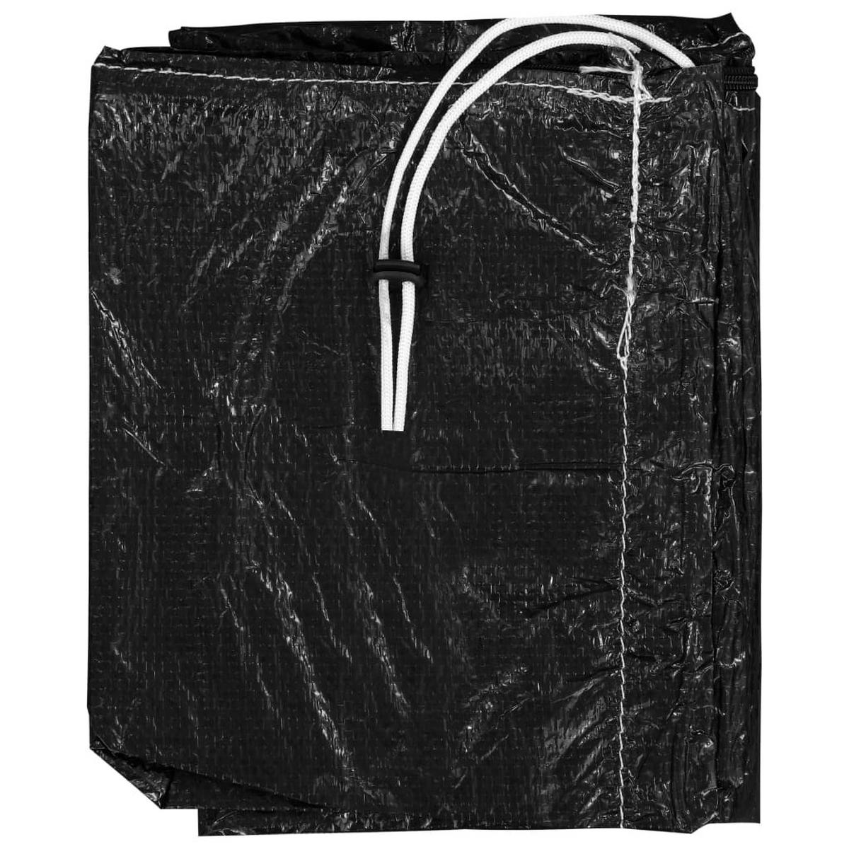 SONNENSCHIRM-SCHUTZHÜLLE Mit Reissverschluss Pe 200 Cm - Schwarz, Kunststoff (42/200/42cm) - vidaXL