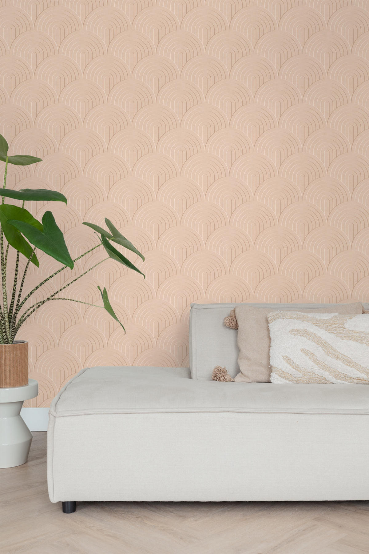 TAPETE 3D Muster 50 x 900 cm - Pink, Papier (50/900cm) - ESTAhome