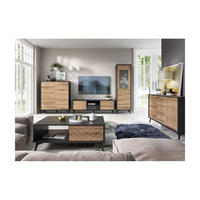WOHNZIMMER Set 5-tlg. – DIAMOND – Eichefarben - Eichefarben, Holzwerkstoff (103.5/119/39cm) - hi-markt