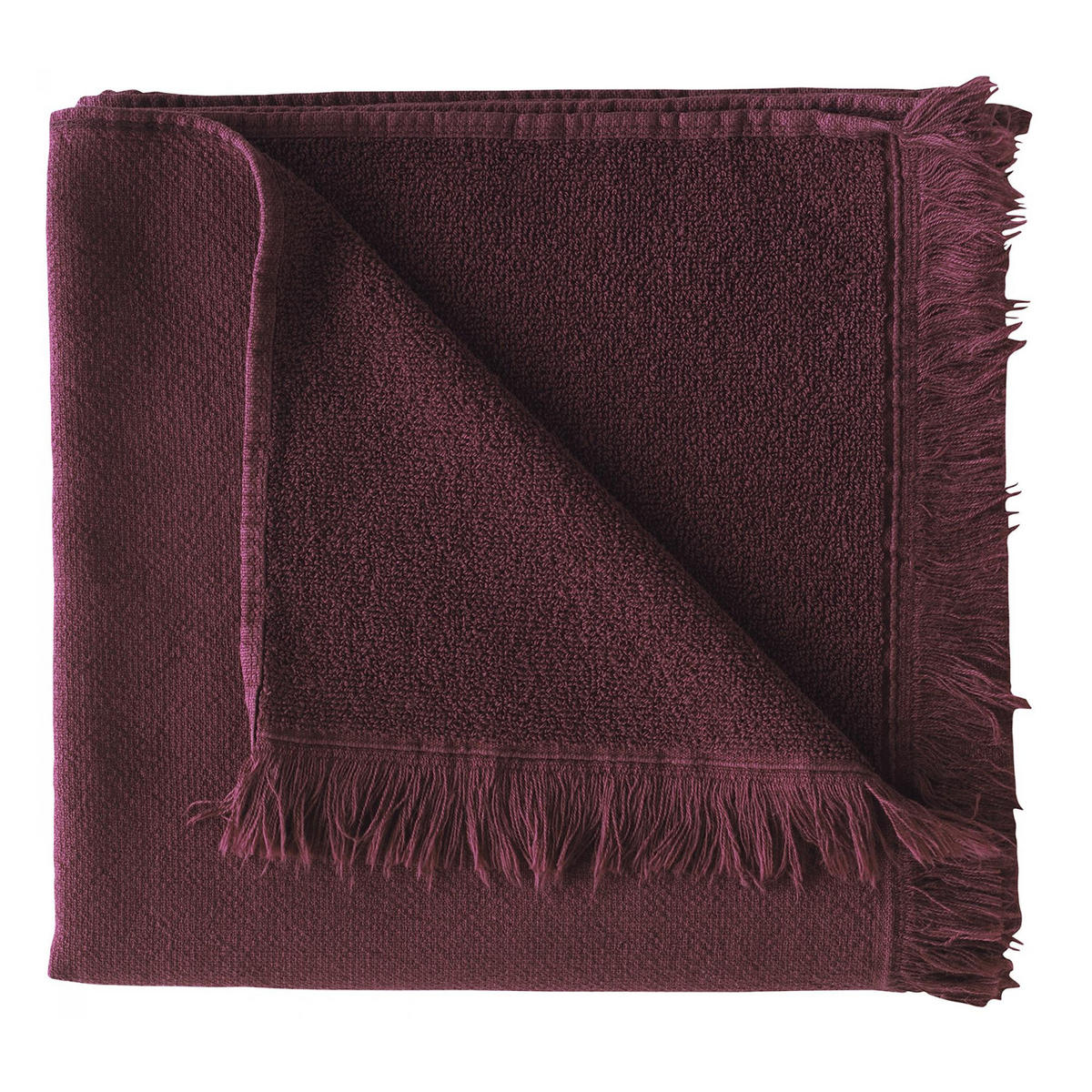 HANDTUCH Luna wein 50 x 100 cm - Bordeaux, Textil (100/50cm)