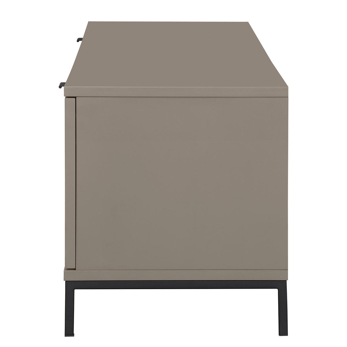 TV-LOWBOARD - Eisen / MDF - Taupe/Schwarz, Holzwerkstoff/Metall (180/45/40cm) - home24