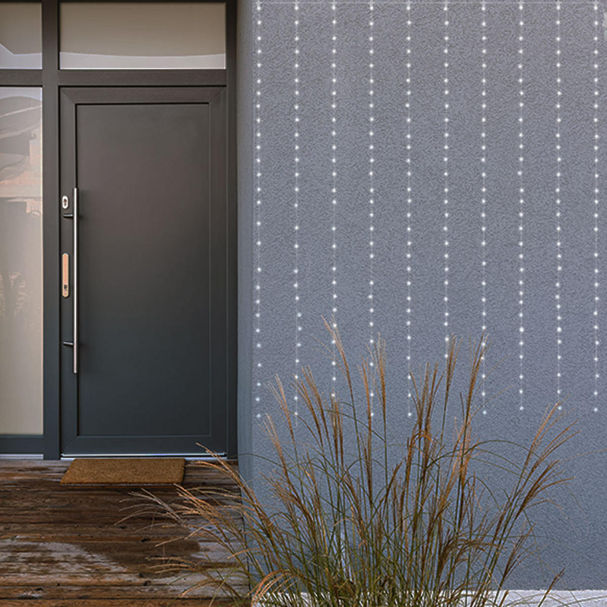 LED DEKORLEUCHTE Klar Kunststoff - Klar, Metall (300/300/300cm) - Globo Lighting