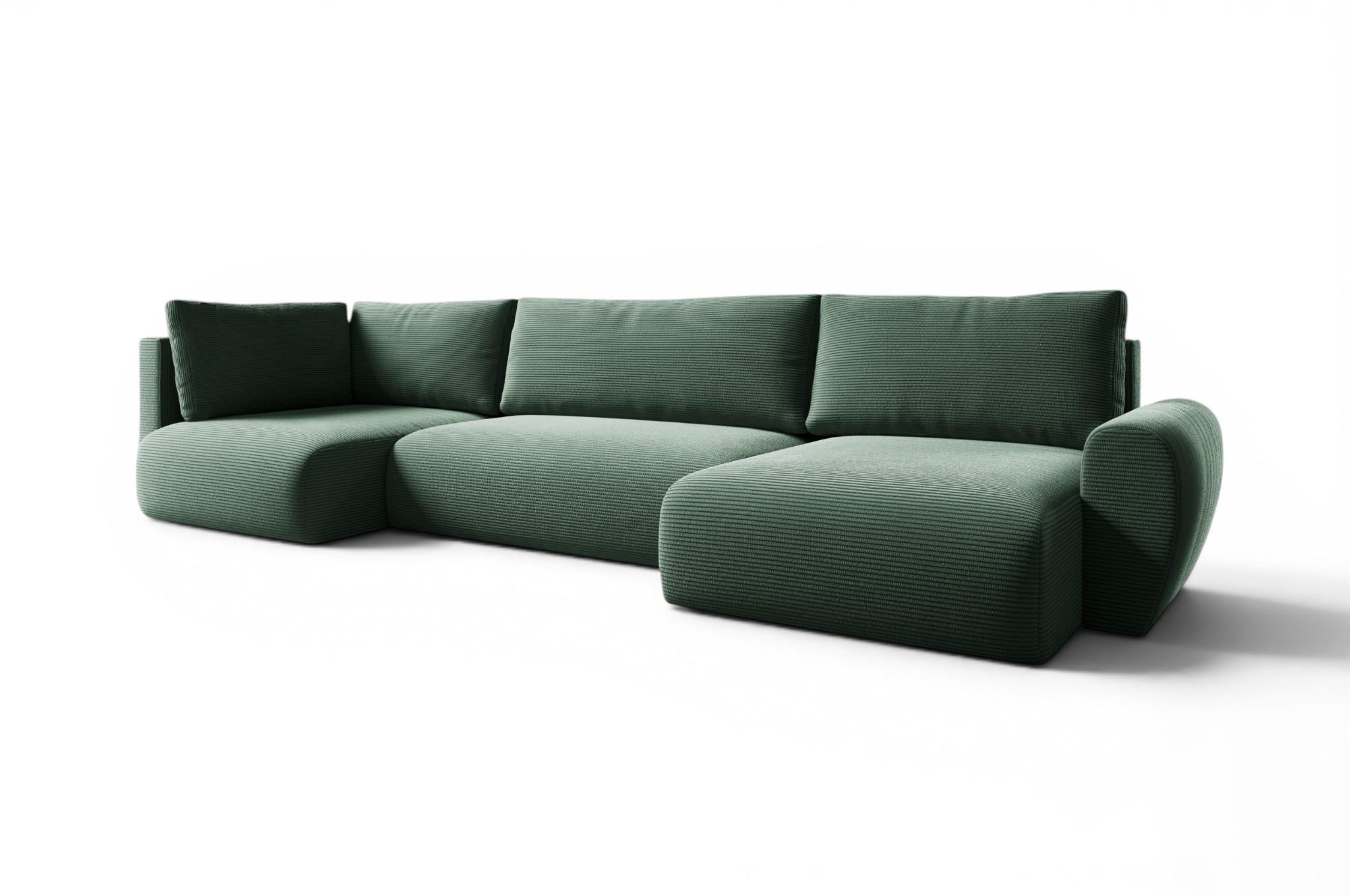 Fun Möbel Wohnlandschaft Grün 153x70x385 cm