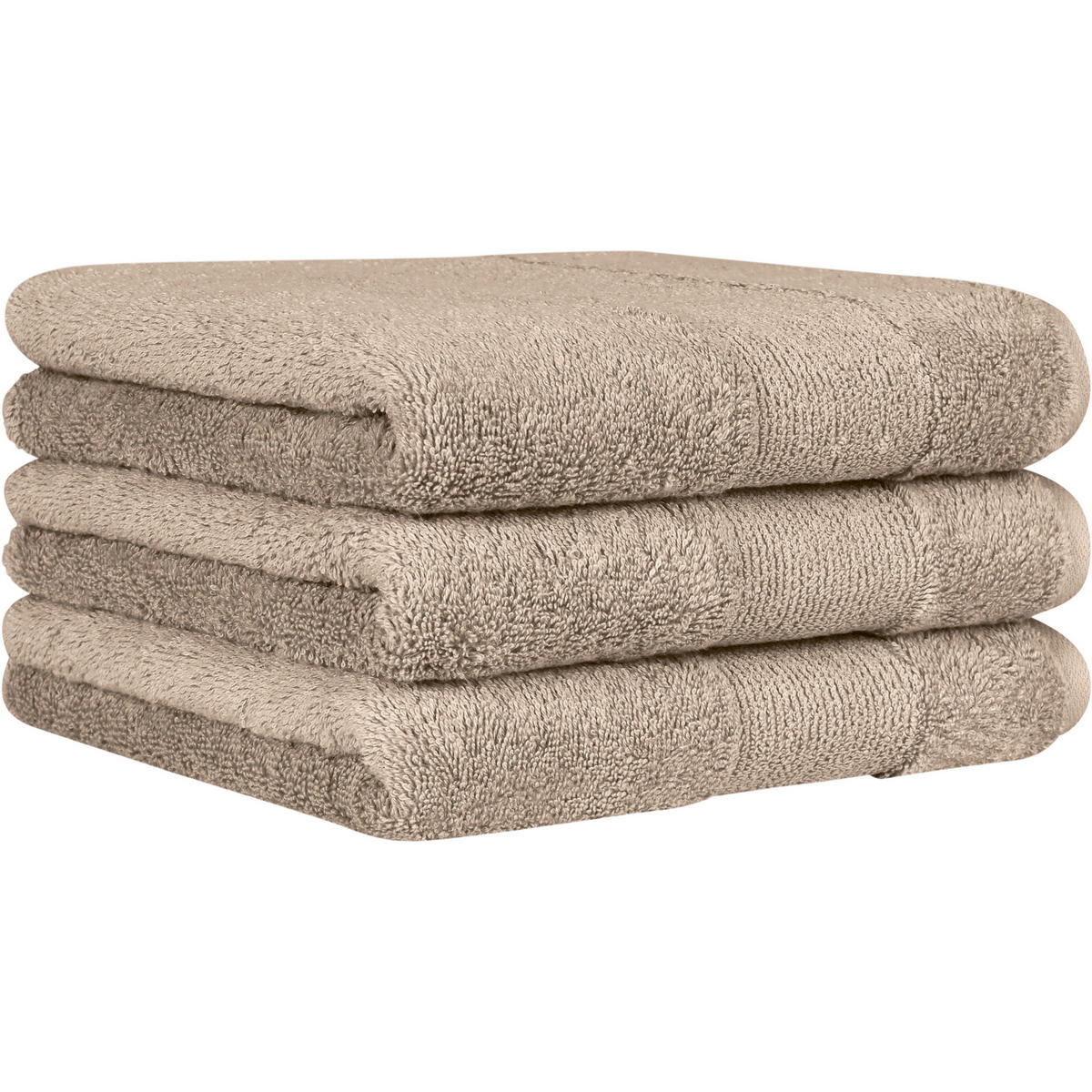 HANDTÜCHER THE LUXURY 5000 SAND - 375 - Beige, Textil (80/150cm) - Cawö
